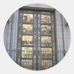 Ghiberti Doors Classic Round Sticker