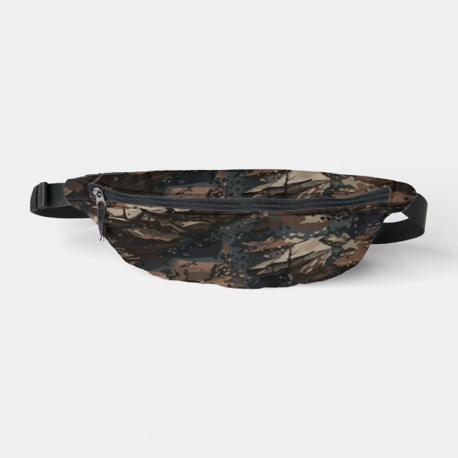 Ghillie Suit Rocky Terrain Pattern Fanny Pack (Front)
