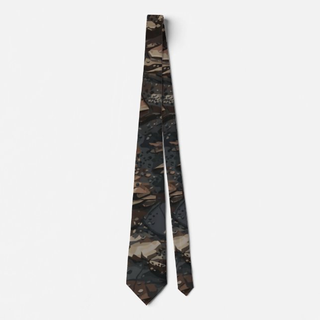 Ghillie Suit Rocky Terrain Pattern Tie (Front)