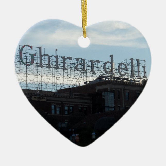 Ghirardelli Square- San Francisco Ceramic Ornament (Front)