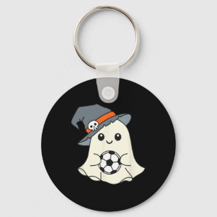 Ghoooal Soccer Ghost Halloween Funny Soccer Hallow Keychain