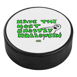 Ghoost Halloween Hockey Puck