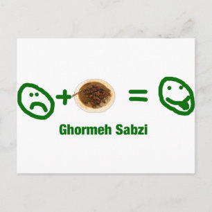 Ghormeh Sabzi Postcard