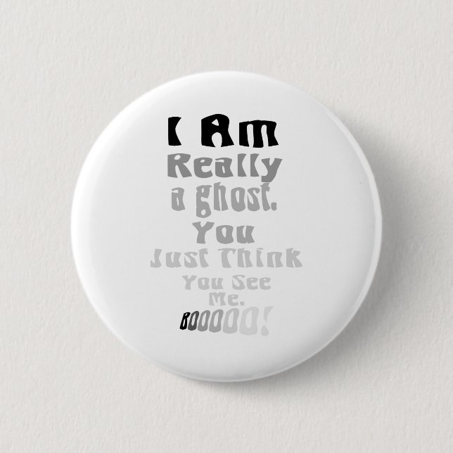 ghost 2 inch round button (Front)