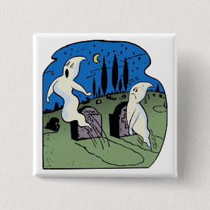 Ghost 2 Inch Square Button