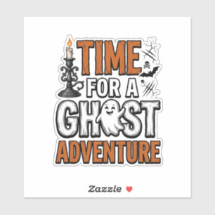 Ghost Adventure Halloween Vintage Typography Desig