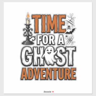 Ghost Adventure Halloween Vintage Typography Desig