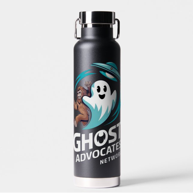 Ghost Advocates Network Water Bottle (Front)