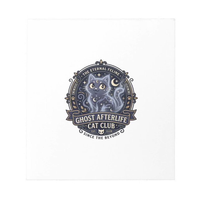 Ghost Afterlife Cat Cat Dad Gift Idea - Ghost Afte Notepad (Front)