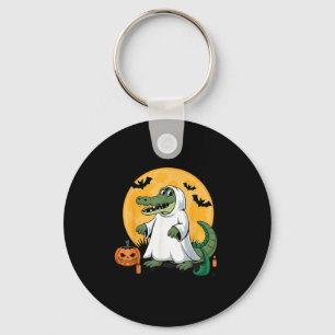 Ghost Alligator Halloween Soky Gator Lovers  Keychain