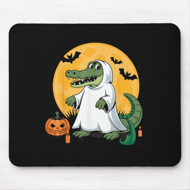 Ghost Alligator Halloween Soky Gator Lovers  Mouse Pad (Front)