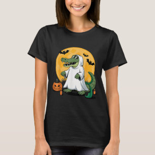 Ghost Alligator Halloween Soky Gator Lovers  T-Shirt