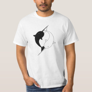 Ghost and Ninja Narwhals T-Shirt