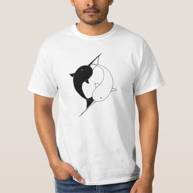 Ghost and Ninja Narwhals T-Shirt (Front)