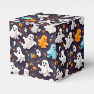 Ghost and Pumpkins Favor Box