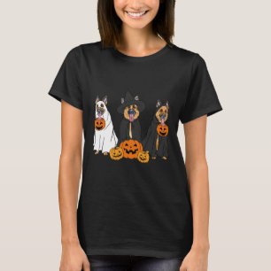 Ghost And Witch German Shepherd T-Shirt