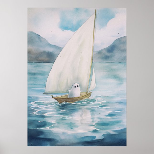 Ghost Art: Sailing Poster (Front)