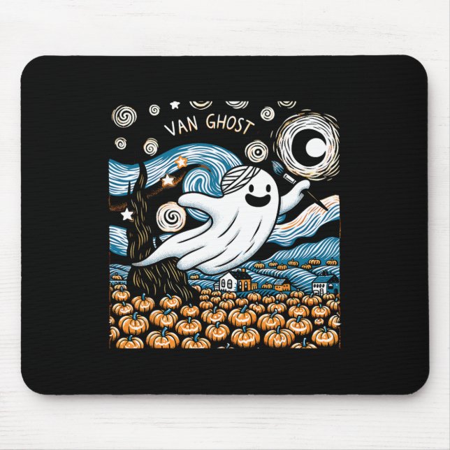 Ghost Art Teacher Halloween 2  Mouse Pad (Front)