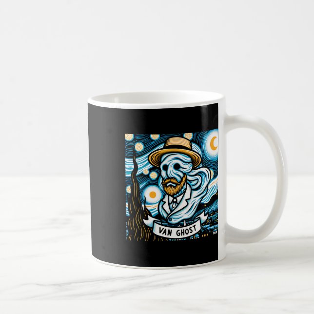 Ghost Art Teacher Halloween  Coffee Mug (Right)