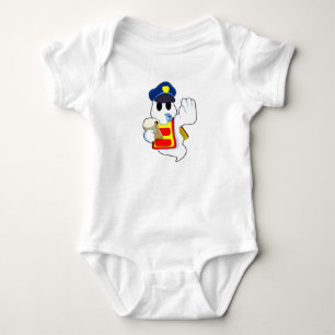 Ghost as Police officer with Whistle Baby Bodysuit
