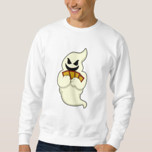 Ghost at Poker with Poker cards Sweatshirt