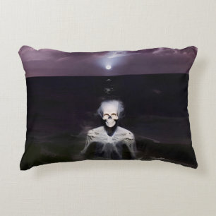 Ghost at Sea - Oil Painting Accent Pillow