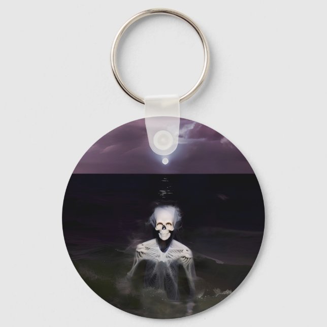 Ghost at Sea - Oil Painting Keychain (Front)