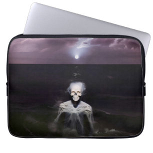 Ghost at Sea - Oil Painting Laptop Sleeve