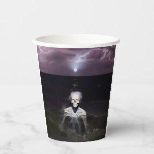 Ghost at Sea - Oil Painting Paper Cups