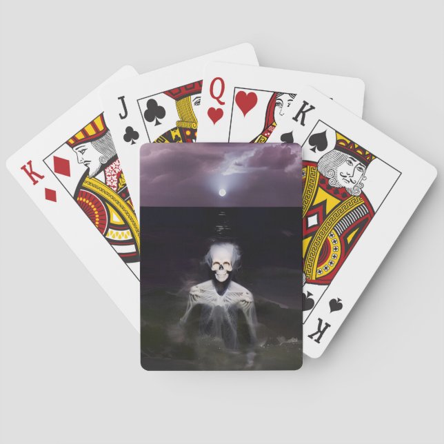 Ghost at Sea - Oil Painting Playing Cards (Back)