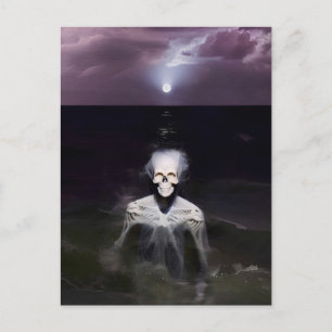 Ghost at Sea - Oil Painting Postcard