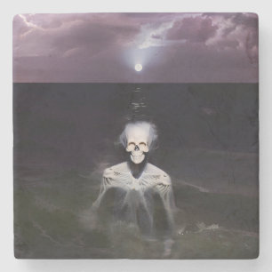 Ghost at Sea - Oil Painting Stone Coaster
