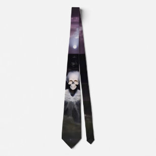 Ghost at Sea - Oil Painting Tie