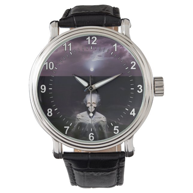 Ghost at Sea - Oil Painting Watch (Front)