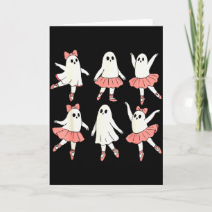 Ghost Ballerina Ballet Dance Teacher Halloween Cos Card