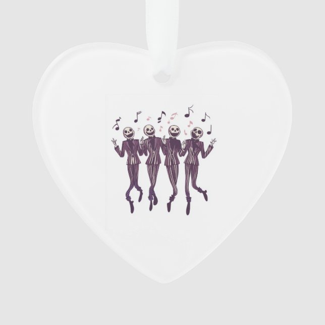 Ghost Barbershop Quartet Ornament (Front)