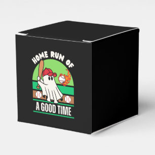 Ghost Baseball Player Halloween Favor Box