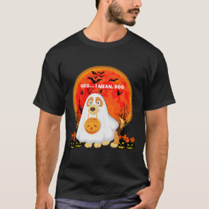 Ghost Beagle Dog Goo I Mean Boo Pumpkin Halloween T-Shirt
