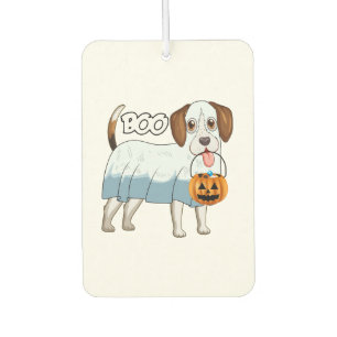Ghost Beagle Halloween Dog Air Freshener