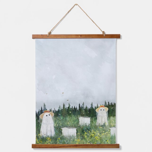 Ghost Beekeepers Hanging Tapestry (Front)