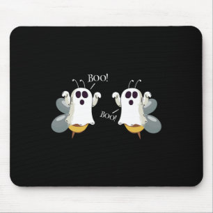 Ghost Bees Saying Boo Fun Halloween Costume Women Mouse Pad