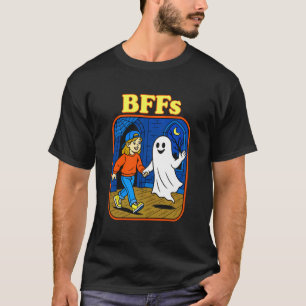 Ghost BFFs Friends Forever Halloween 90s Style Vin T-Shirt