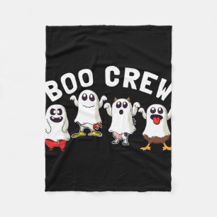 Ghost Boo Crew Funny Halloween Cow Santa Chicken T Fleece Blanket