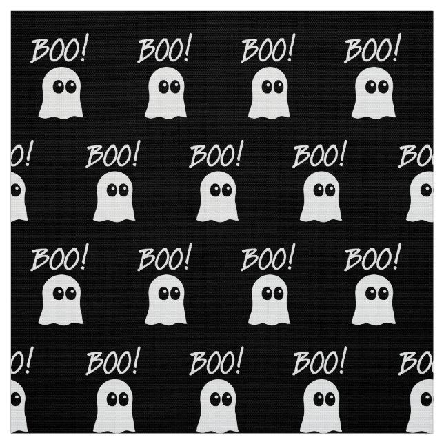 Ghost Boo, cute ghost design Fabric (Swatch)