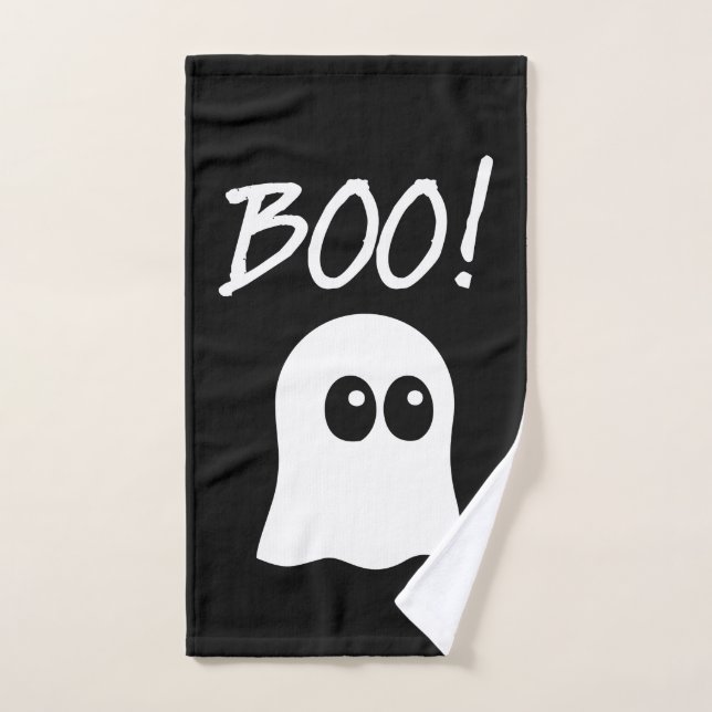 Ghost Boo, design fantôme mignon (Serviette à main)