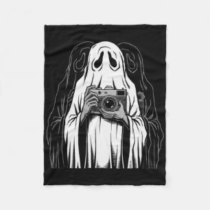 Ghost Boo Photography Art Halloween Fans Photograp Fleece Blanket