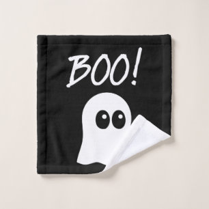 Ghost Boo, play ghost design Wash Cloth