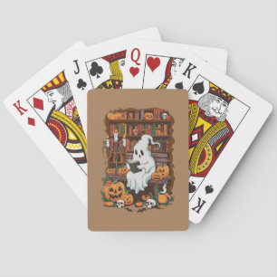 Ghost Book Reader Reading Lover Gift Reader Playing Cards