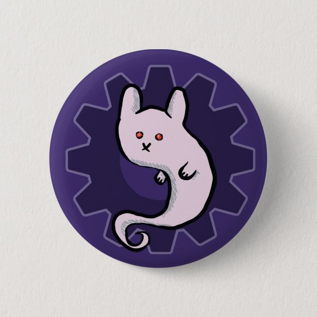 Ghost Bunni 2 Inch Round Button (Front)