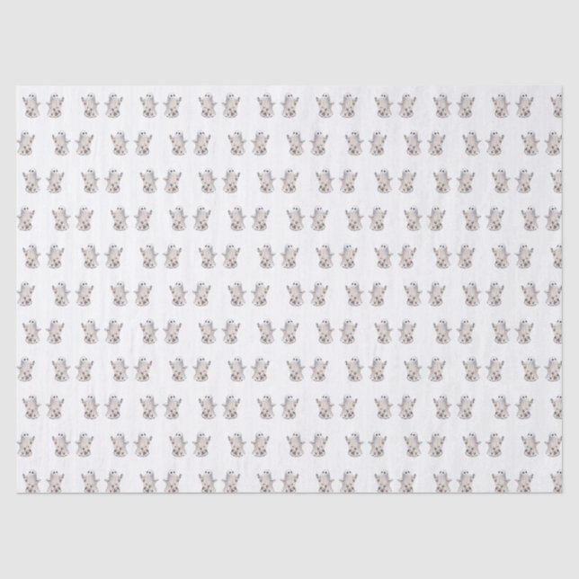 Ghost butterfly Halloween Tissue Paper (Front)